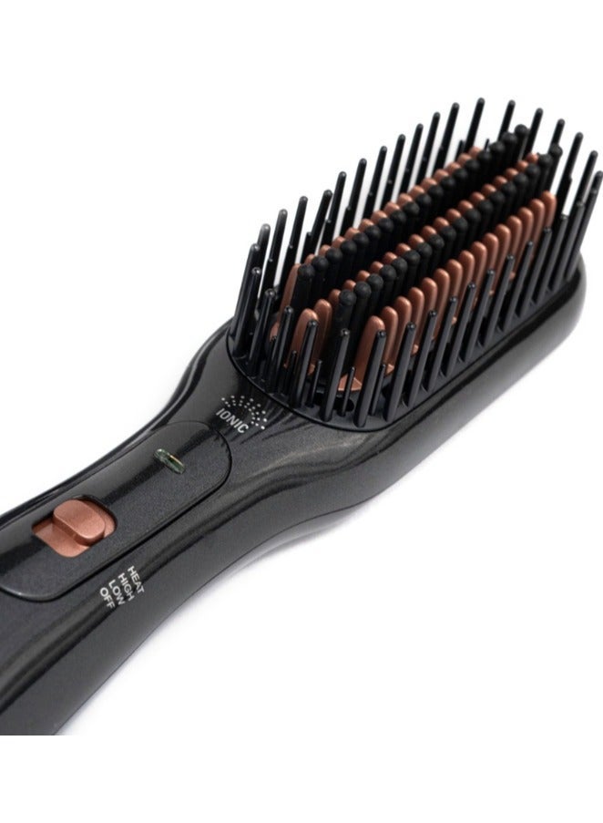 JOY CARE Professional 3-in-1 Hair Styling Brush, Dryer And Styler – All-In-One Hot Air Brush For Fast Drying, Straightening And Volumizing – Ceramic Ionic Technology Hair Tool For Women – Lightweight, Travel-Friendly Hair Dryer Brush With Adjustable Heat Settings - Image 2