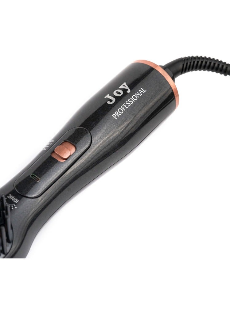 JOY CARE Professional 3-in-1 Hair Styling Brush, Dryer And Styler – All-In-One Hot Air Brush For Fast Drying, Straightening And Volumizing – Ceramic Ionic Technology Hair Tool For Women – Lightweight, Travel-Friendly Hair Dryer Brush With Adjustable Heat Settings - Image 3