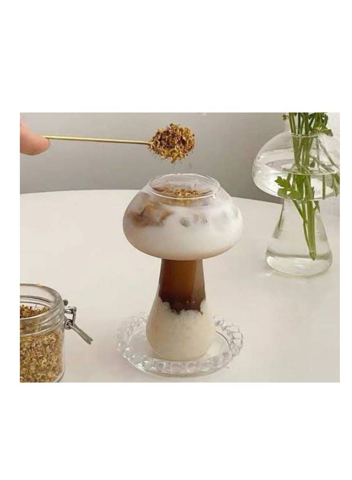 كوب كوكتيل زجاجي على شكل فطر  - Image 4