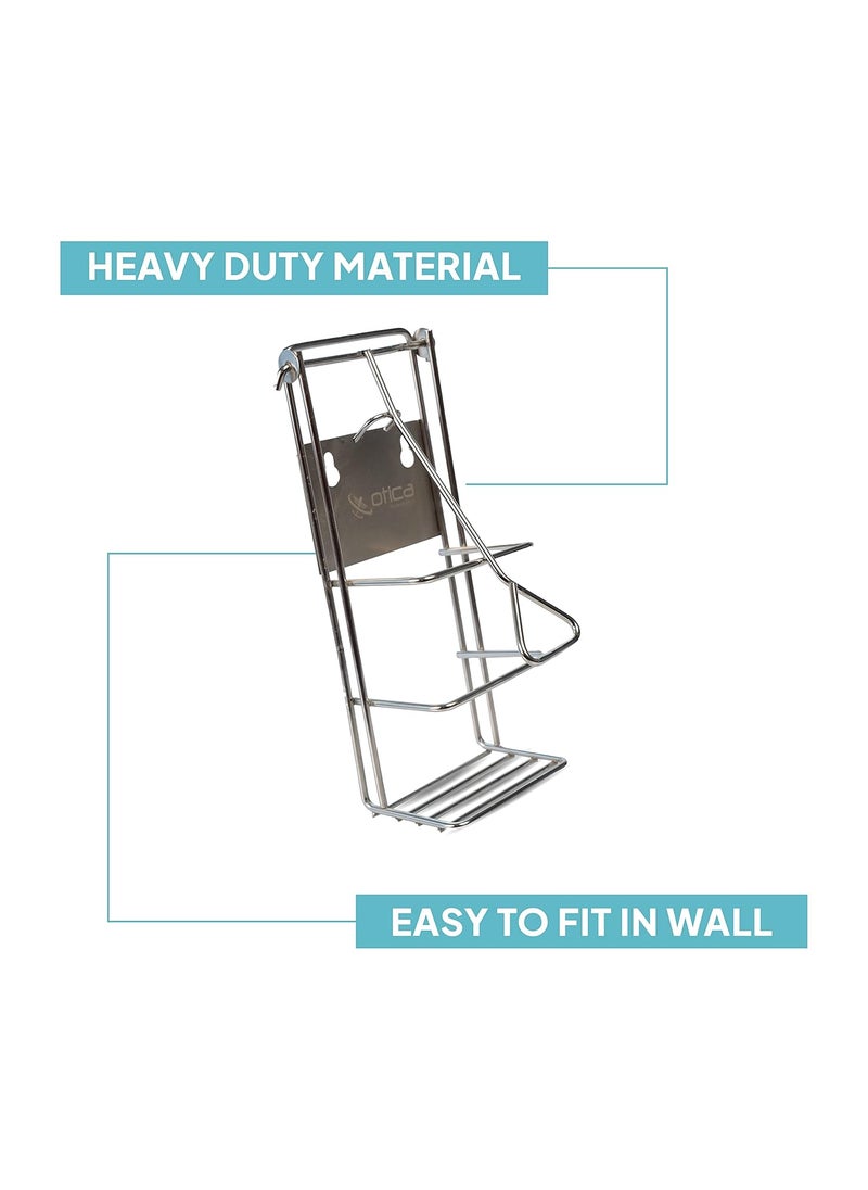OTICA OTICA Hand Sanitizer Dispenser Stand Wall Mount Type Stainless Steel (Only Stand)  - Image 3