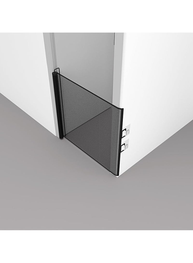 بوابة طفل أو بوابة كلب شبكة قابلة للسحب، بطول 78 سم سهل الاستخدام سياج محبوب لمدرج المنزل أبواب الممرات الداخلية والخارجية، بدون حفر (التركيبات 0~130CM الفتحات الواسعة) - Image 5