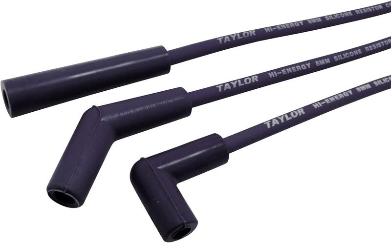 Taylor Cable 64604 Blue 8mm High Energy Spark Plug Custom Wire Set - Image 2