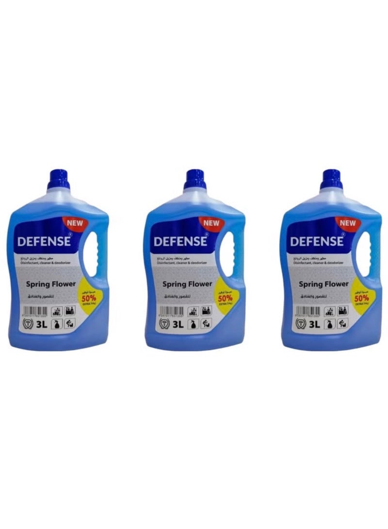 Defense Multi-use disinfectant, stain remover, and deodorizer, 3 liters * 3 packs - Image 1