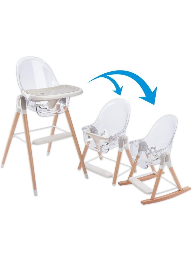 Primo Vista 3-in-1 Convertible High, Toddler, & Rocking Chair - Image 1