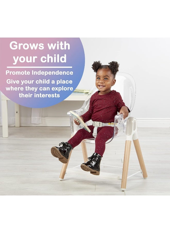 Primo Vista 3-in-1 Convertible High, Toddler, & Rocking Chair - Image 4