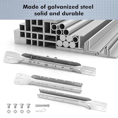 MS.GD Magisale Garage Door Parts Bracket Adjustable Reinforcement Bracket, Carbon Steel Zinc Plated - Image 5