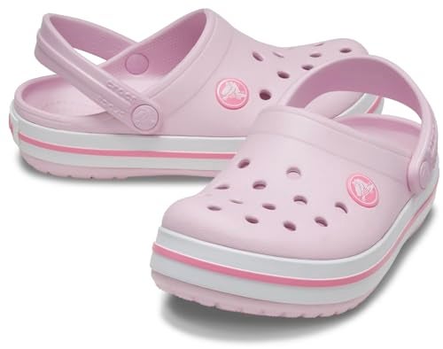 Crocs Unisex-Child Crocband Clogs (Todder Shoes), Ballerina Pink, 9 Toddler - Image 3
