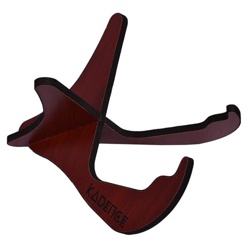 Kadence Guitar Stand Universal Wooden Guitar Stand X-Frame Style Portable String Instrument Holder with Soft Rubber Covering for Acoustic Classical Bass Guitars HJ44 - Image 1