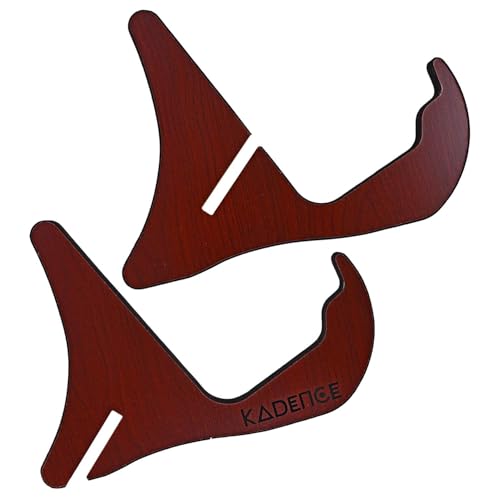 Kadence Guitar Stand Universal Wooden Guitar Stand X-Frame Style Portable String Instrument Holder with Soft Rubber Covering for Acoustic Classical Bass Guitars HJ44 - Image 4