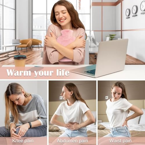 HomeFast Hot Water Bag with Soft Cover for Pain Relief, Heating Pad Hot Water Bottle & Rubber Bottle for Body Pain Relief, Neck, Hand Feet and Shoulder Pain Warmer, PVC Material, 1000ml - Image 4