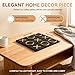 Kuabiz Tic Tac Toe Decor 10 x 10 Inch Wooden Black Wood Board with GoldSilver X and O Pieces Modern Minimalist Coffee Table Decor for Living Room Office and Bookshelf Display Gold - Image 4