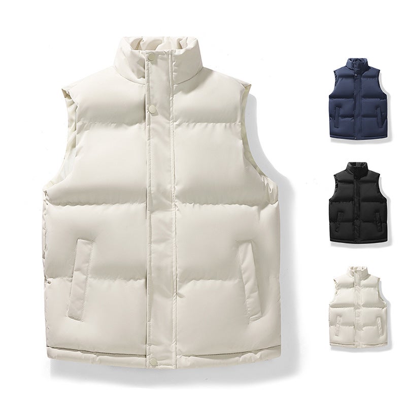 Cotton Vest Men'S Live Explosions Thickened Cotton Warm Vest Jacket Outer Wear Sleeveless Cotton Vest For Couple - Image 3