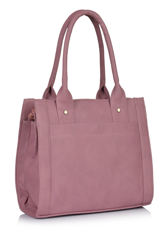 Fostelo Women's Angel Kiss Satchel Tote Handbag for Women | Ladies Purse | Stylish Shoulder Bag | Gift For Women | Light Pink - Image 4