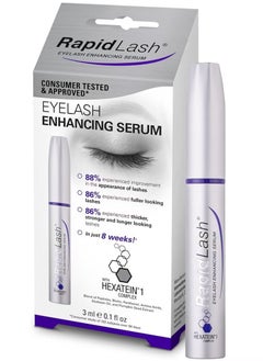 رابيد لاش رابيد لاش RapidLash سيروم معزز للرموش - أصلي - صنع في الولايات المتحدة الأمريكية - لرموش أطول وأكثر كثافة وسمكًا مع البيوتين والببتيدات (3 مل، تركيبة أصلية أمريكية)  - Image 2
