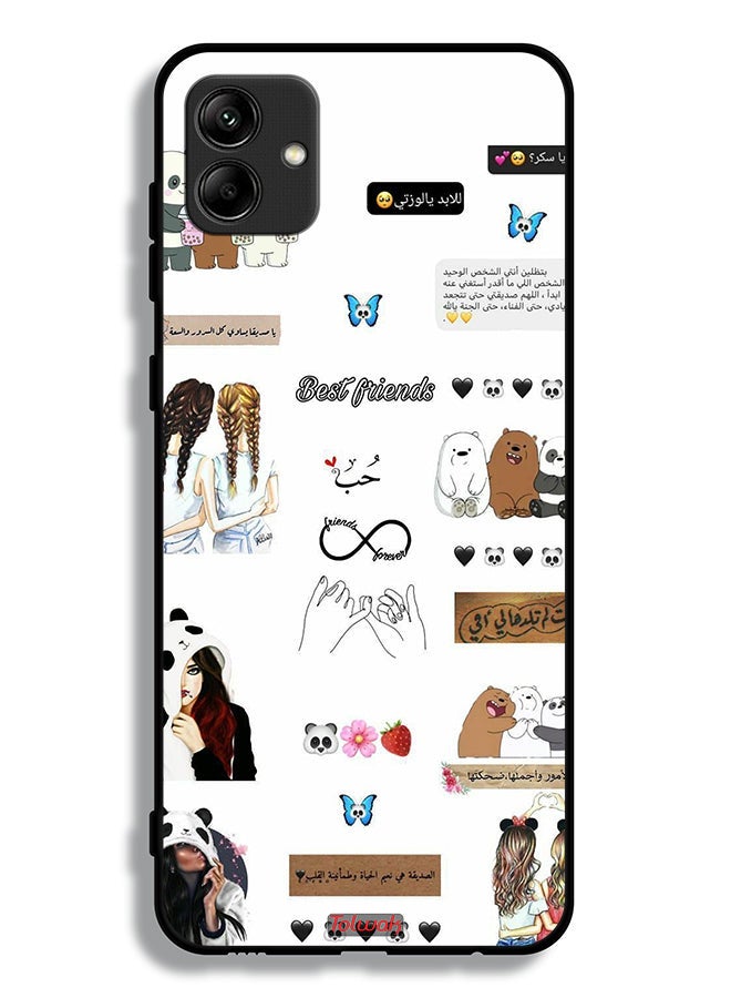 Tolwak Samsung Galaxy A04 Protective Case Cover Arabic Quotes And Stickers - Image 1