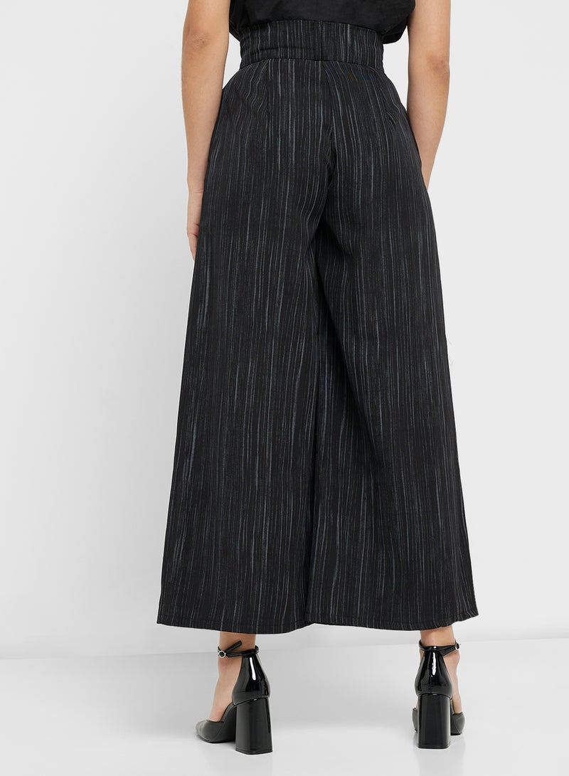 ELLA Wide Leg Pinstripe Pants  - Image 3