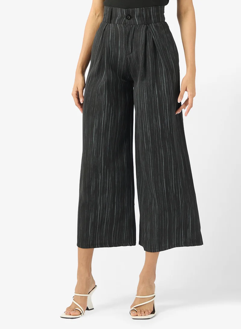 ELLA Wide Leg Pinstripe Pants