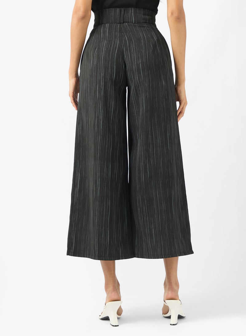 ELLA Wide Leg Pinstripe Pants - Image 3