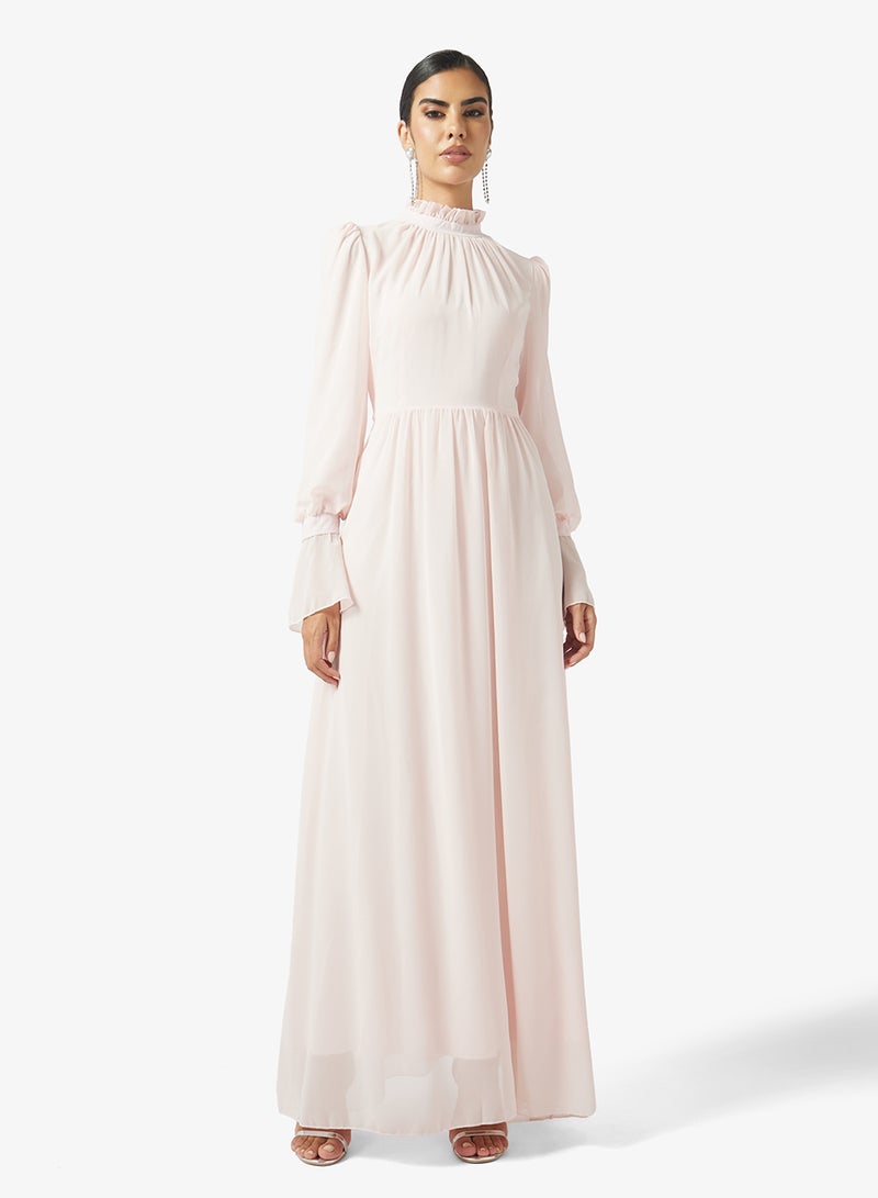 Khizana Puff Sleeve Dress With Embellished Corset - Image 4