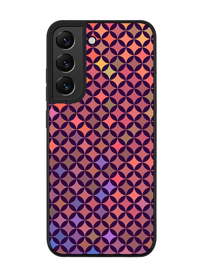 Stylizedd Rugged Black edge case for Samsung Galaxy S21 FE 5G Slim fit Soft Case Flexible Rubber Edges Anti Drop TPU Gel Thin Cover - Wall Of Diamonds - Image 1
