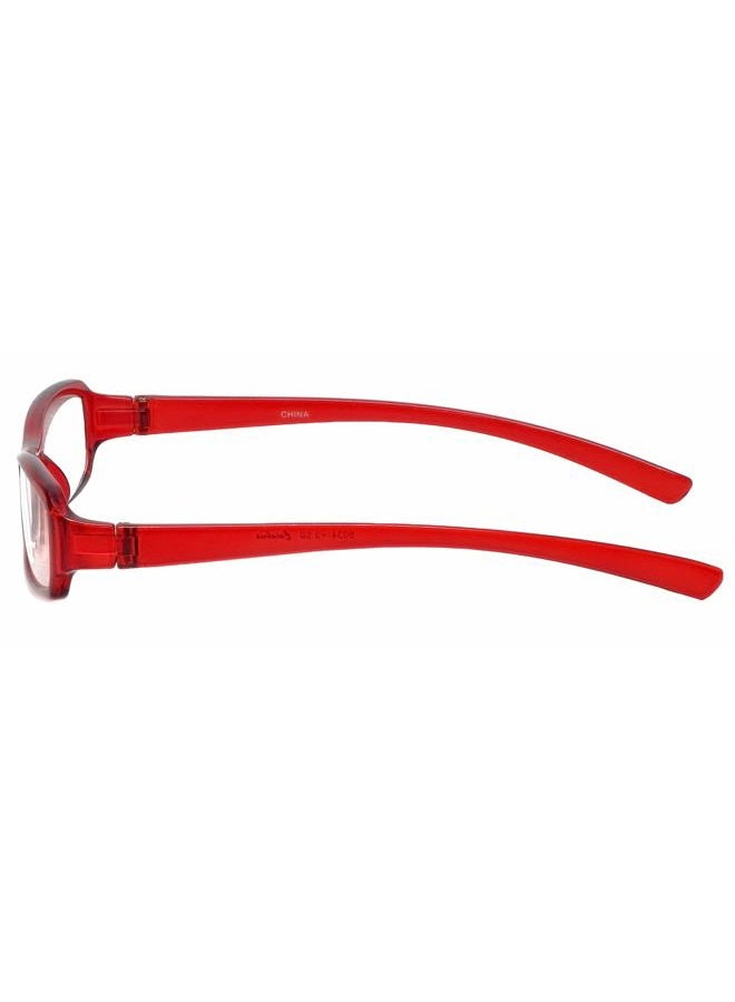 Calabria 8034 Oval Reading Glasses for Women – Lightweight Acetate Frame with Spring Hinges | Clear Magnification Lenses for Books, Phones and Screens | For Everyday Wear | Magnification 1.75x & Red - Image 5