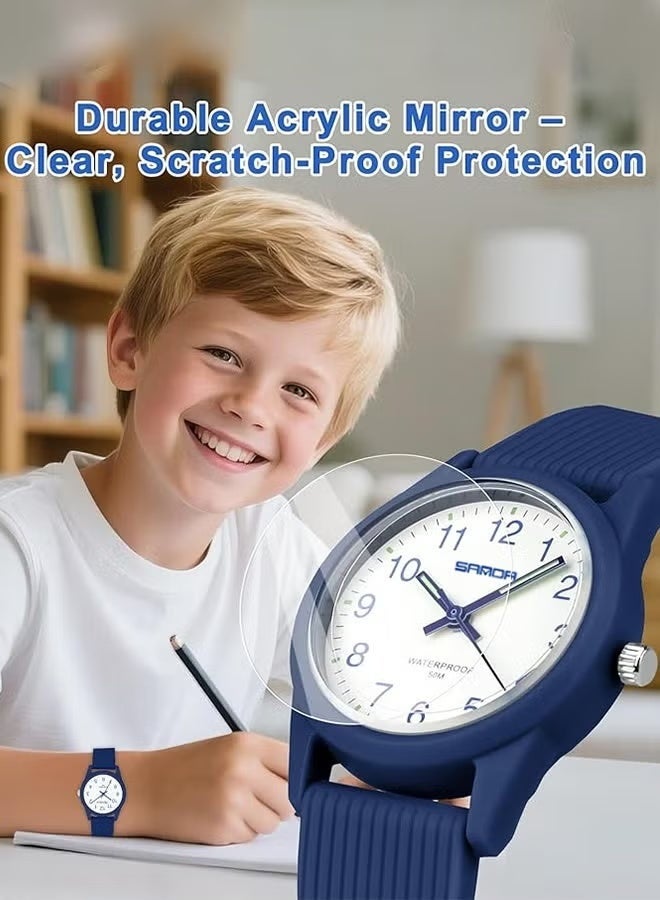 Kids Analog Watches for Girls Boys Watches with Soft Band Learning Time 50M Waterproof Children Watch Easy to Read for Ages 4-12 Kids Gift - Image 5