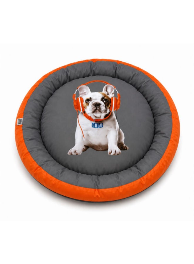 Accessories orgo Dog & Cats ORGO - POGO BED - For Dog & Cats - Round with curve Orange L