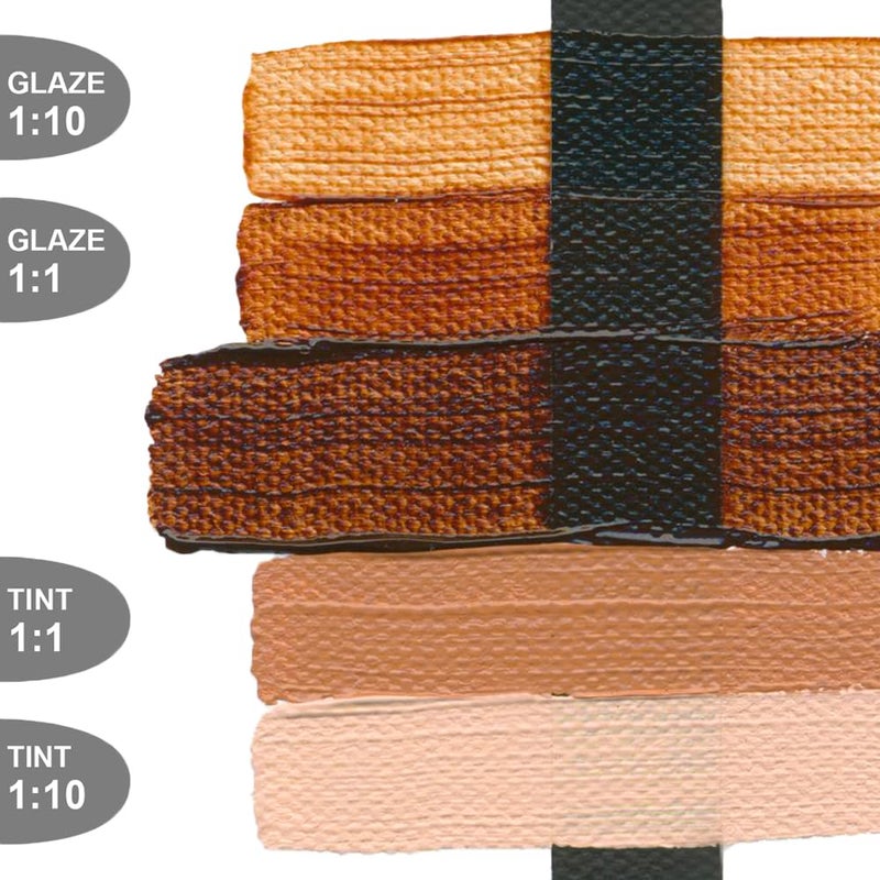 GOLDEN Heavy Body Acrylics, Transparent Brown Iron Oxide, 2 fl. oz. Tube, Professional Acrylic Paint, Transparent - Image 4