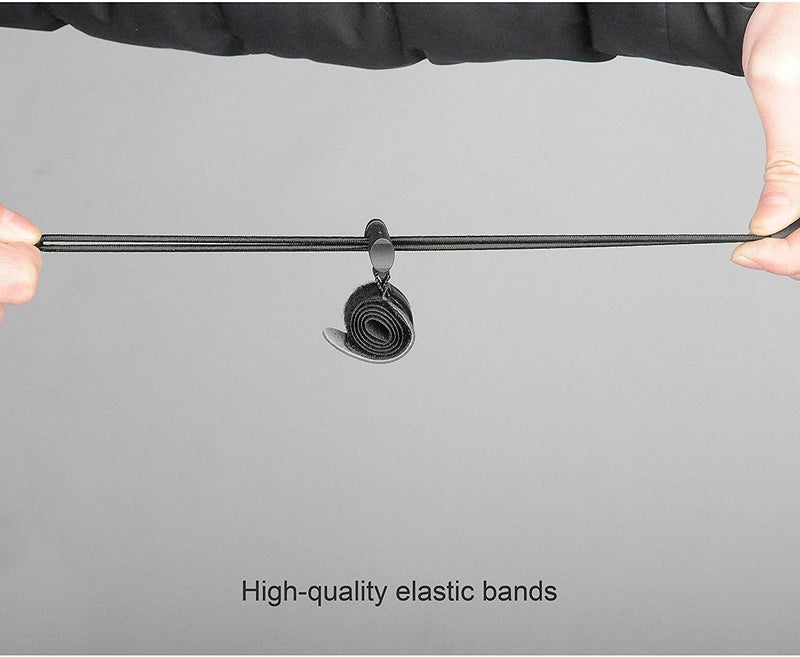 SLOW DOLPHIN Backdrop Background Muslin String Clips Holder Multifunctional for Photo Video Photography Studio 16 Pack, Black - Image 4