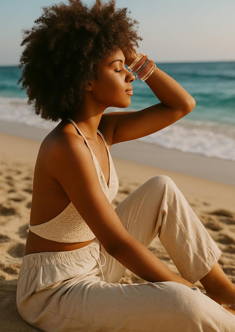 Touchstone Indian Bollywood Handcrafted Pretty Assorted Pattern Designer Jewelry Brass And Wooden Xtra Large Bangle Bracelets Set of 7 In Antique Gold And Natural Tones For Women. - Image 3