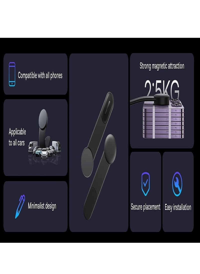 LBT - Ultra-Strong Magnetic Car Phone Holder for Dashboard  Secure Grip & Universal Compatibility with iPhone 15/14/13 Pro Max/Plus & All Android Smartphones - Sleek Minimalist Design, Easy Installation & Stable Mount for All Cars & Trucks, Hands-Free Navigation & Safe Driving Accessory. - Image 1