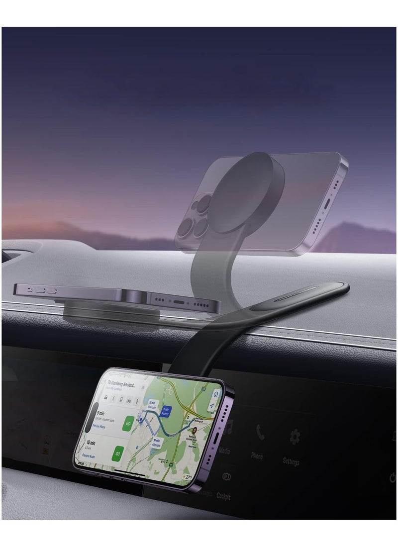 LBT - Ultra-Strong Magnetic Car Phone Holder for Dashboard  Secure Grip & Universal Compatibility with iPhone 15/14/13 Pro Max/Plus & All Android Smartphones - Sleek Minimalist Design, Easy Installation & Stable Mount for All Cars & Trucks, Hands-Free Navigation & Safe Driving Accessory. - Image 1