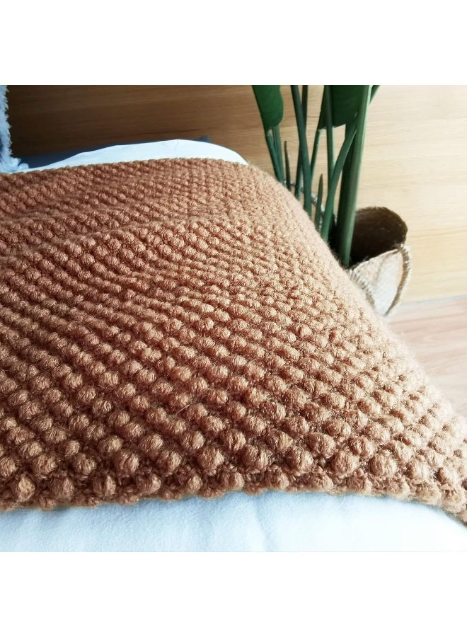 LOMAO LOMAO Knitted Throw Blanket with Tassels Bubble Textured Lightweight Throws for Couch Cover Home Decor  - Image 3