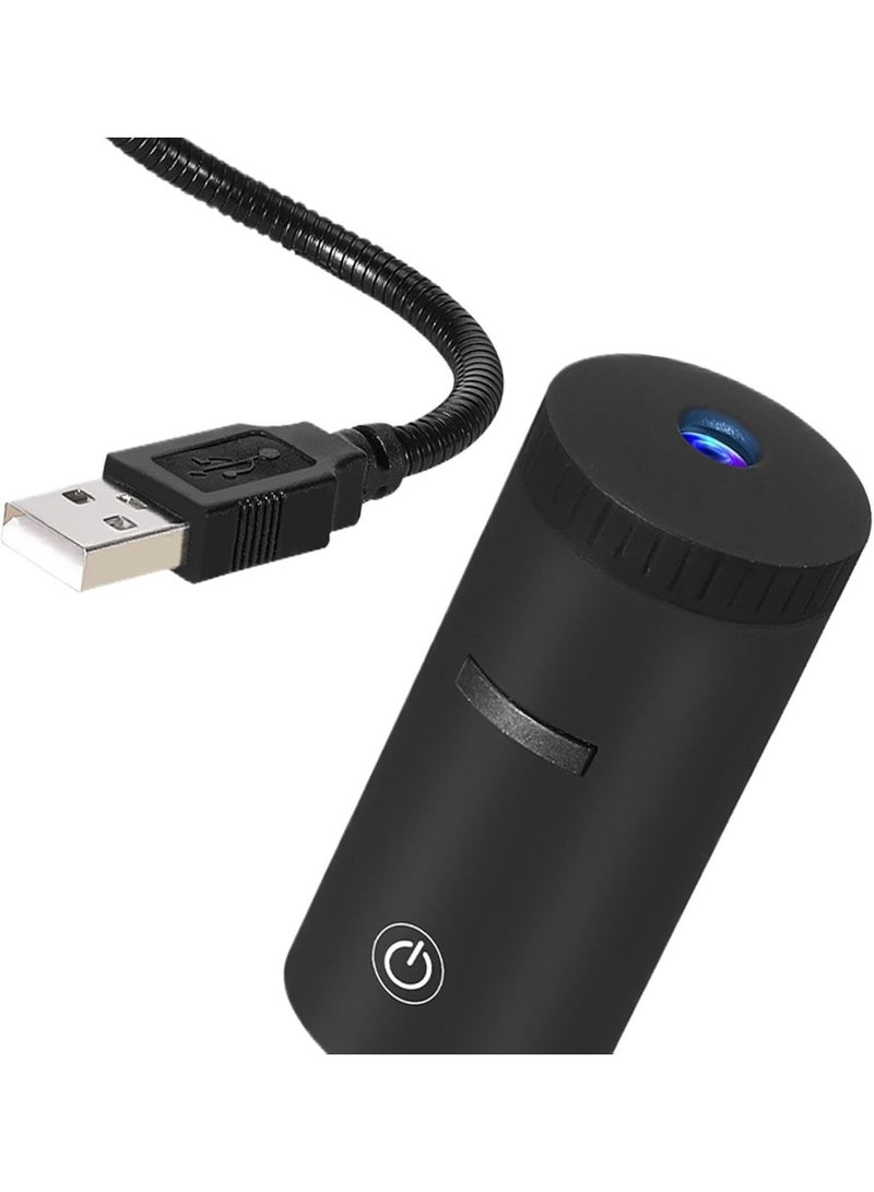 Plug and Play HD Star Projector, 5D Dynamic USB Galaxy Night Light, 360° Adjustable Mood Lighting - Image 1