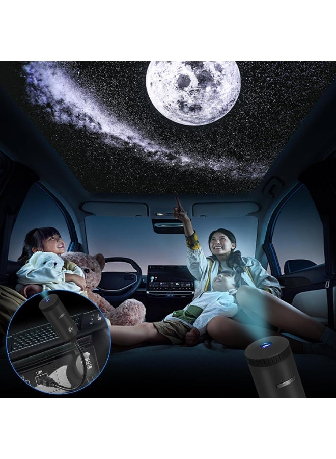 Plug and Play HD Star Projector, 5D Dynamic USB Galaxy Night Light, 360° Adjustable Mood Lighting - Image 4