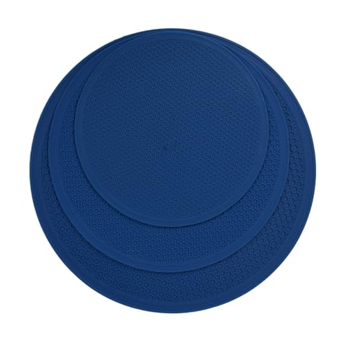 EZYHOME 3Pcs Silicone Microwave Mat Heat Resistant Multifunctional Mat,Hot Pad,Trivet, Splatter Guard,Pot Holder Round (20cm, 25cm & 30cm) - Image 1