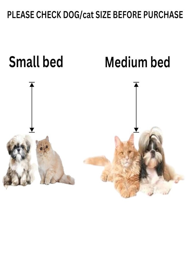 Fluffy's Dog Washable and cat Bed for Small & Medium Bed House |hut |cave |Toy Breeds |Indoor cat|Persian cat |Shih tzu Kitten |Puppy |pet |Tent |Kennel |Home (M, Brown) - Image 2