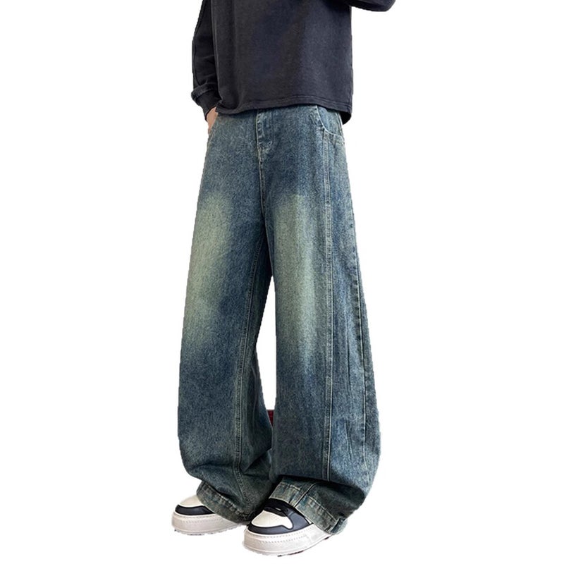 Unisex Classic Denim Jeans Loose Fit Daily Outdoor Wear - Image 5