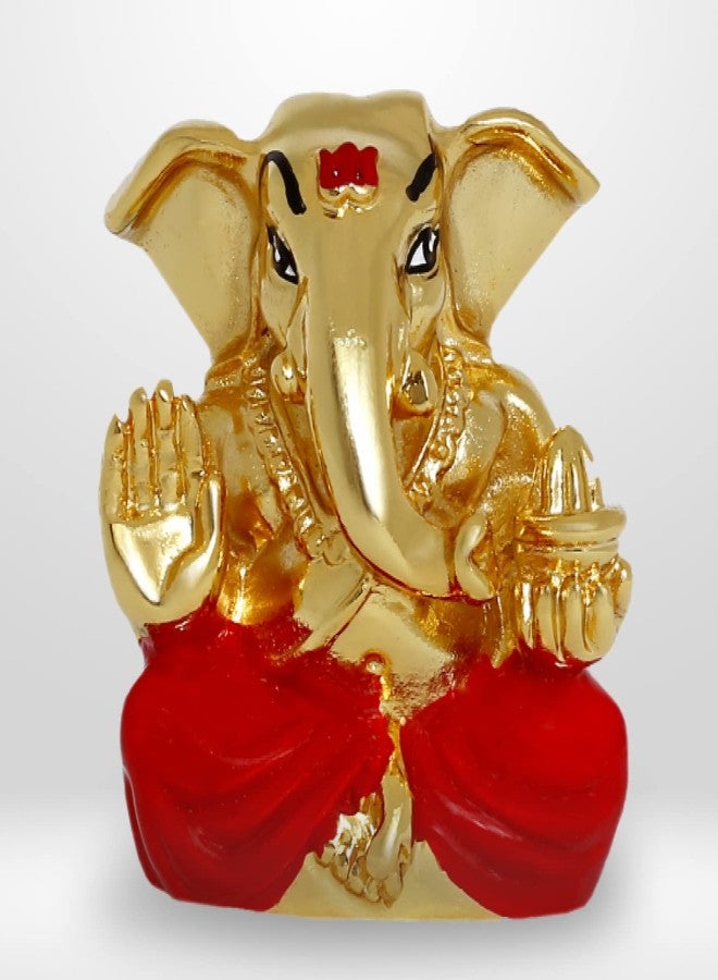 Neodrift Ganesh Idol for Car Dashboard (Real 24kt & 999 Silver Plated, Dual-Tone Gold & Silver) (Model ND06) - Enhance Your Drive - Image 2