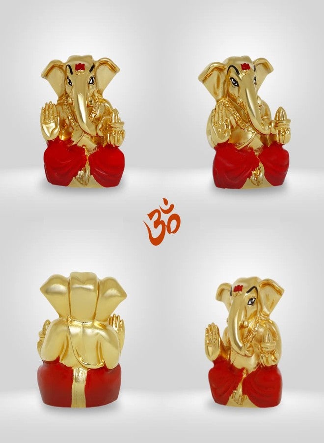 Neodrift Ganesh Idol for Car Dashboard (Real 24kt & 999 Silver Plated, Dual-Tone Gold & Silver) (Model ND06) - Enhance Your Drive - Image 3