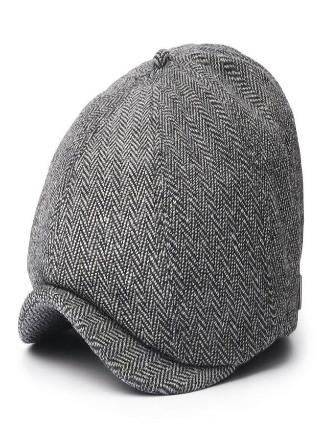 Brixton Men's Brood Snap Cap Large Grey/Black - with Snap-Lock Brim