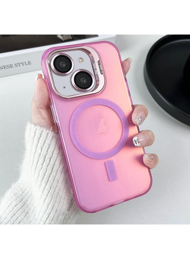 S-TOP Case For iPhone 14 Plus Lens Holder MagSafe PC Hybrid TPU Phone Case - Image 1