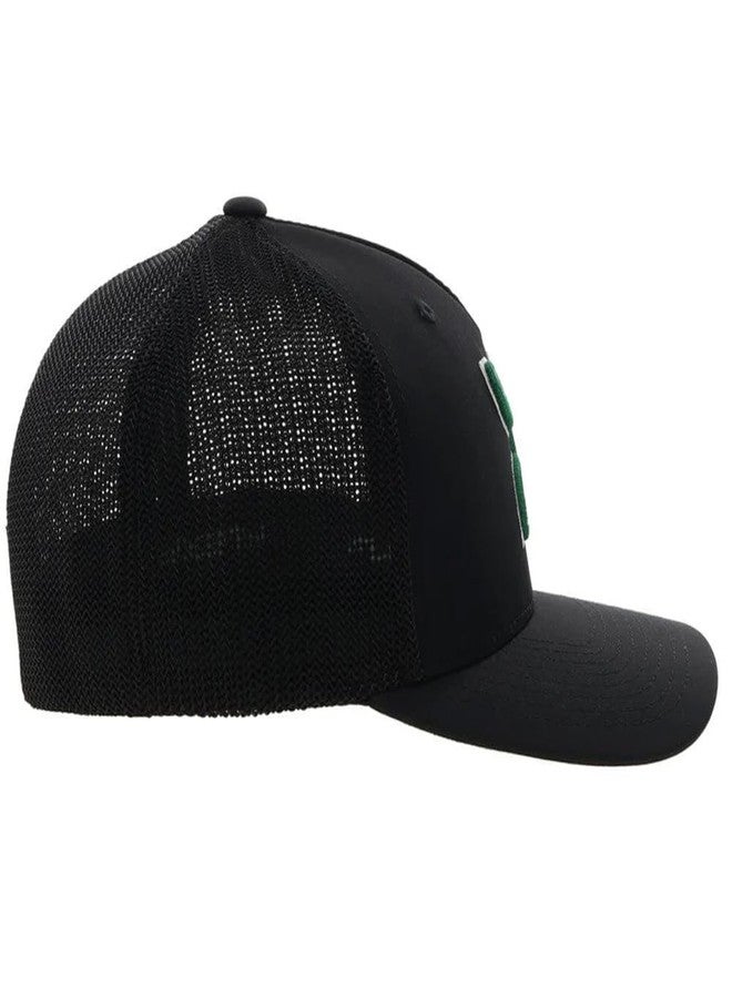 HOOEY Men's Boquillas Logo Embroidered Mesh Back Trucker Cap Black S M - Image 5