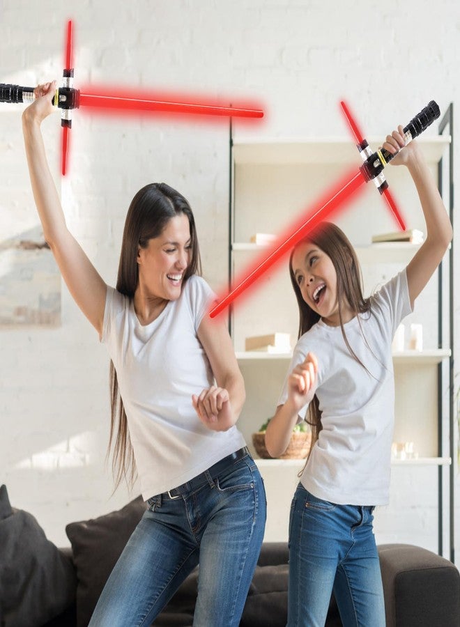 ANNDOFY Light Up Saber for Kids, Red Light Swords with FX Sound, Expandable Light Swords Set for Galaxy War Fighter Warriors, Halloween Dress Up Party, Christmas Birthday Present - Image 3