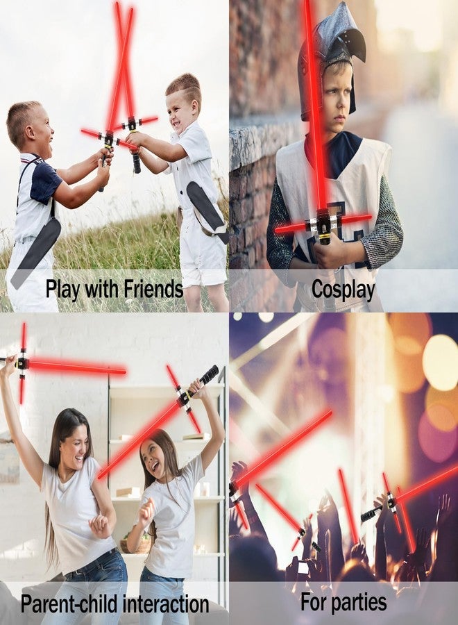 ANNDOFY Light Up Saber for Kids, Red Light Swords with FX Sound, Expandable Light Swords Set for Galaxy War Fighter Warriors, Halloween Dress Up Party, Christmas Birthday Present - Image 5