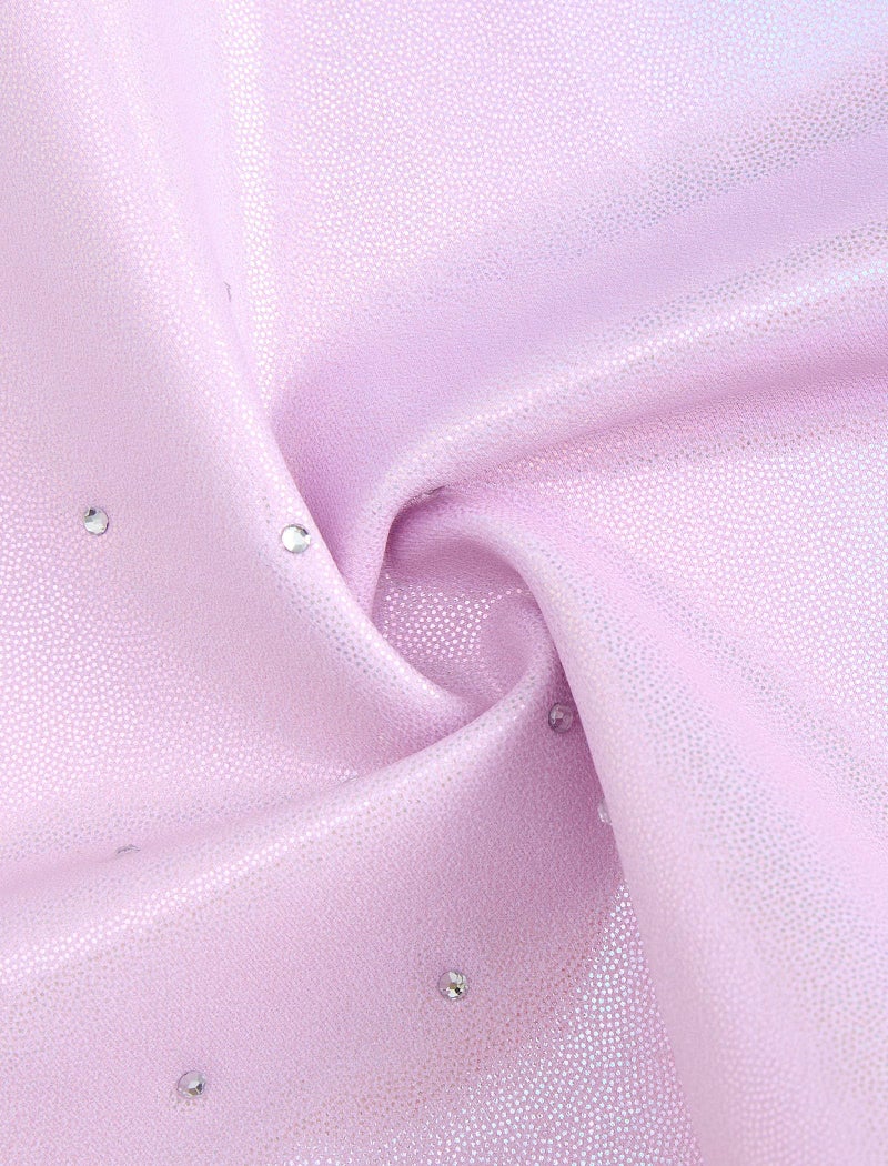 Gogokids Gymnastics Leotards for Girls Sparkly Rhinestone Dance Unitards Biketards with Shorts Activewear, Pink Gradient-B, 8-9 Years - Image 4