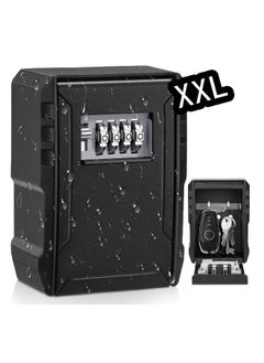 Generic Large Capacity Key Lock Box, Sturdy Waterproof Wall Mount Security Lockbox for House, Garage, Office, Warehouse, Outdoor Key Hider with Code, Secure Storage for Keys  - Image 1