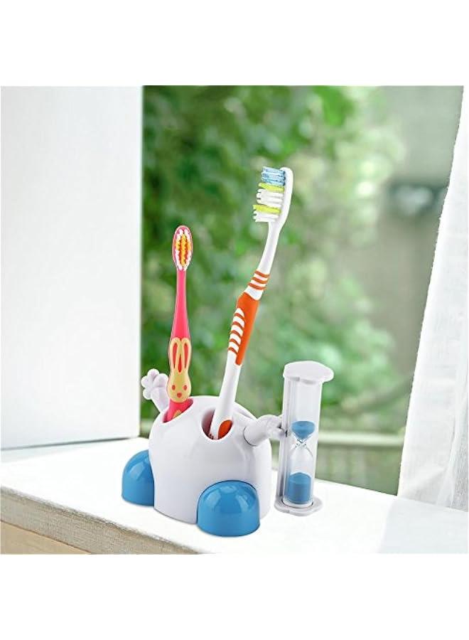 3 Minute Dental Hourglass for Kids , Tooth Brushing Timers for Kids and kids , Toothbrush Holder with 3 Minutes Countdown Timer babies Tooth Brushing Hourglass for Family(Bule) - Image 3