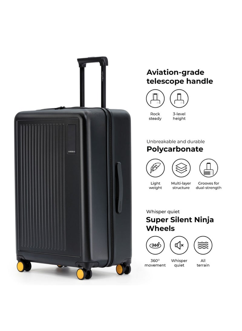 موكوبارا للتجارة ذ.م.م حقيبة سفر ترانزيت كبيرة من البولي كربونات - كريبتو .، أسود - Image 5