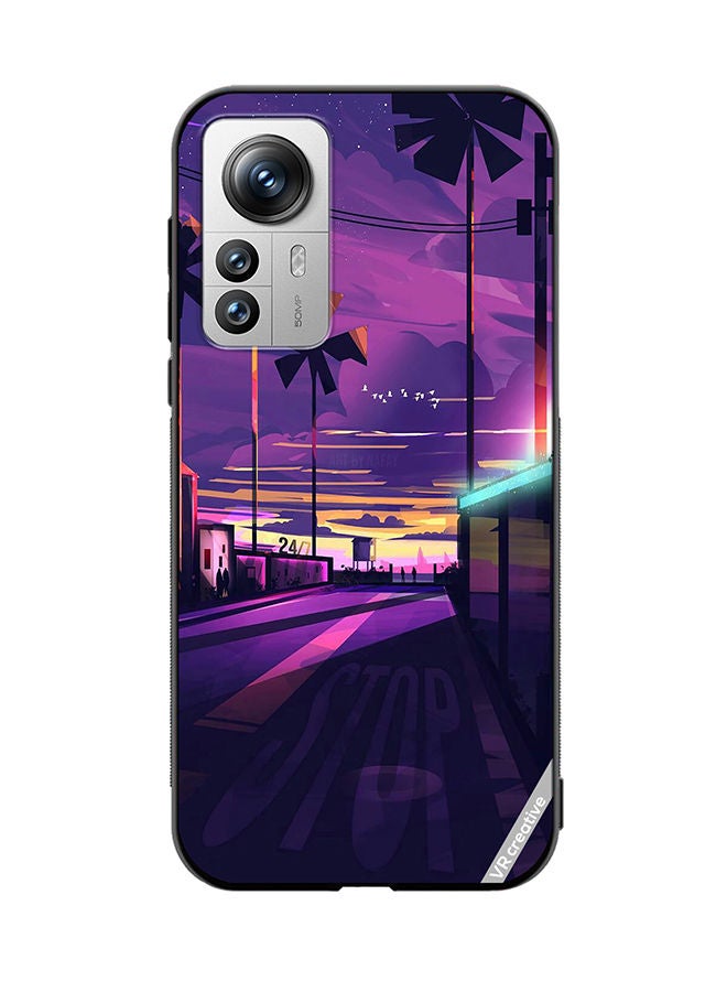 VR CREATIVE Protective Case Cover For Xiaomi 12X Empty Road Design Multicolour - Image 1